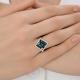 Серебряное кольцо Diamant с кристальной тканью