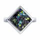 Серебряное кольцо Diamant с кристальной тканью