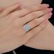 Серебряное кольцо Diamant с кристальной тканью