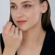 Серебряное кольцо Diamant с кристальной тканью