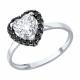 Серебряное кольцо Diamant с фианитом