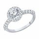 Серебряное кольцо Diamant с фианитом