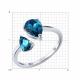 Серебряное кольцо Diamant с ювелирным кристаллом