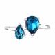 Серебряное кольцо Diamant с ювелирным кристаллом