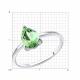 Серебряное кольцо Diamant с ювелирным кристаллом