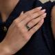 Серебряное кольцо Diamant с фианитом и эмалью