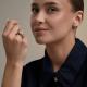 Серебряное кольцо Diamant с фианитом и эмалью