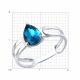 Серебряное кольцо Diamant с ювелирным кристаллом