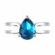 Серебряное кольцо Diamant с ювелирным кристаллом