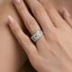 Серебряное кольцо Diamant с фианитом и эмалью