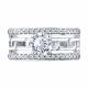 Серебряное кольцо Diamant с фианитом и эмалью