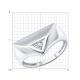 Серебряное кольцо Diamant с фианитом