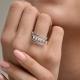 Серебряное кольцо Diamant с танцующим фианитом