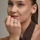 Серебряное кольцо Diamant с танцующим фианитом