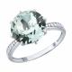 Серебряное кольцо Diamant с фианитом и ювелирным кристаллом