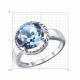 Серебряное кольцо Diamant с ювелирным кристаллом