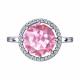 Серебряное кольцо Diamant с фианитом и ювелирным кристаллом