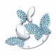 Серебряное кольцо Diamant с ситаллом цвета Бирюза