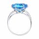 Серебряное кольцо Diamant с фианитом и ювелирным кристаллом