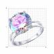 Серебряное кольцо Diamant с фианитом