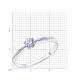 Серебряное кольцо Diamant с фианитом