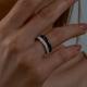 Серебряное кольцо Diamant с фианитом и эмалью
