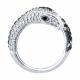 Серебряное кольцо Символ года Змея с фианитом Diamant