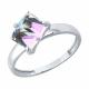 Серебряное кольцо Diamant с ювелирным кристаллом