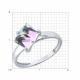 Серебряное кольцо Diamant с ювелирным кристаллом
