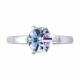 Серебряное кольцо Diamant с ювелирным кристаллом
