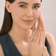 Серебряное кольцо Diamant с ювелирным кристаллом