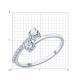 Серебряное кольцо Diamant с фианитом