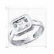 Серебряное кольцо Diamant с фианитом