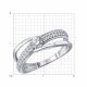 Серебряное кольцо Diamant с фианитом