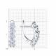 Серебряные серьги Diamant с фианитом