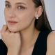 Серебряные серьги Diamant с фианитом