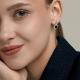 Серебряные серьги Diamant с фианитом