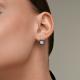 Серебряные серьги Diamant с фианитом