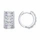 Серебряные серьги Diamant с фианитом