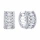 Серебряные серьги Diamant с фианитом