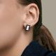 Серебряные серьги Diamant с фианитом