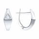 Серебряные серьги Diamant с фианитом