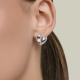 Серебряные серьги Diamant с фианитом