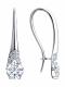 Серебряные серьги Diamant с фианитом