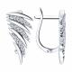 Серебряные серьги Diamant с фианитом