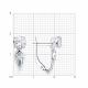 Серебряные серьги Diamant с фианитом