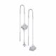 Серебряные серьги Diamant с фианитом