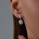 Серебряные серьги Diamant с фианитом