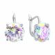 Серебряные серьги Diamant с фианитом