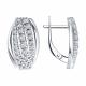 Серебряные серьги Diamant с фианитом